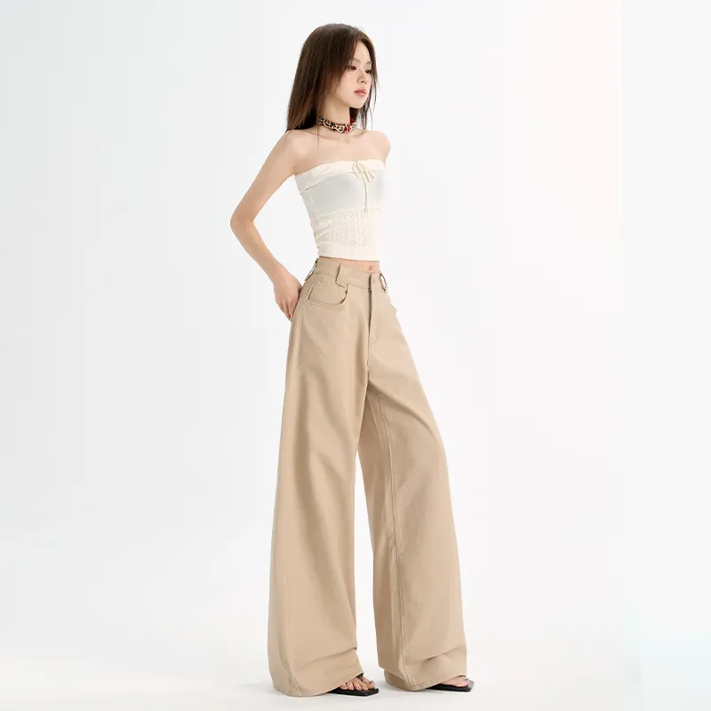 Honey Casual Pants Women's Latte Brown-3