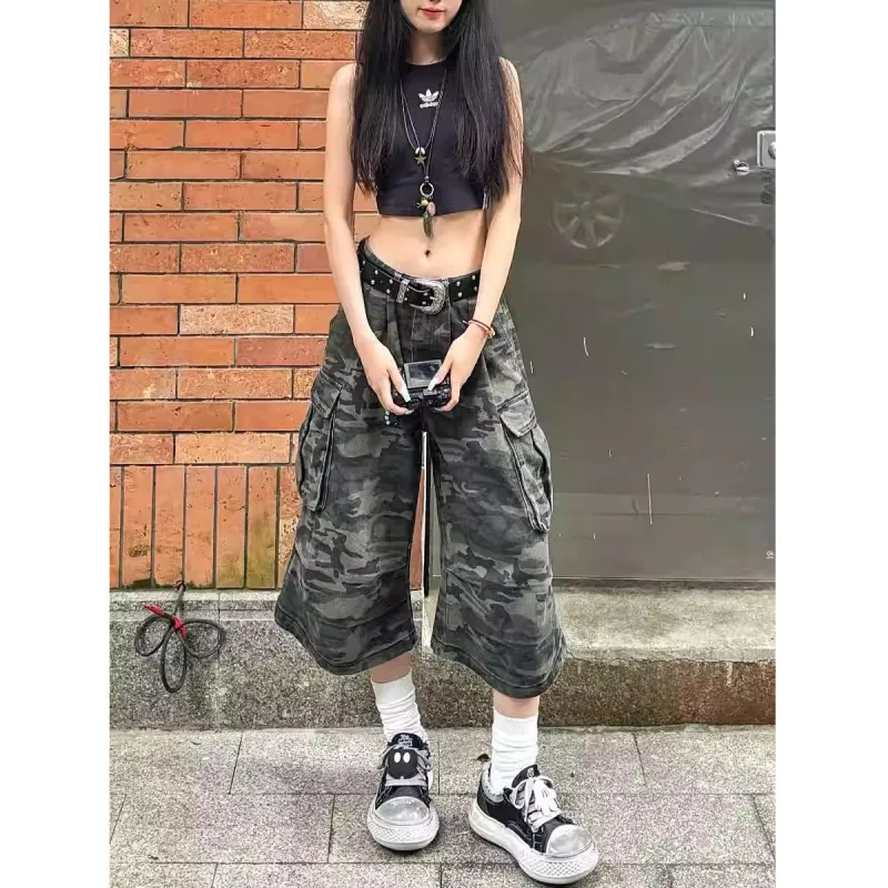 Honey Denim Shorts Women's Camouflage-2