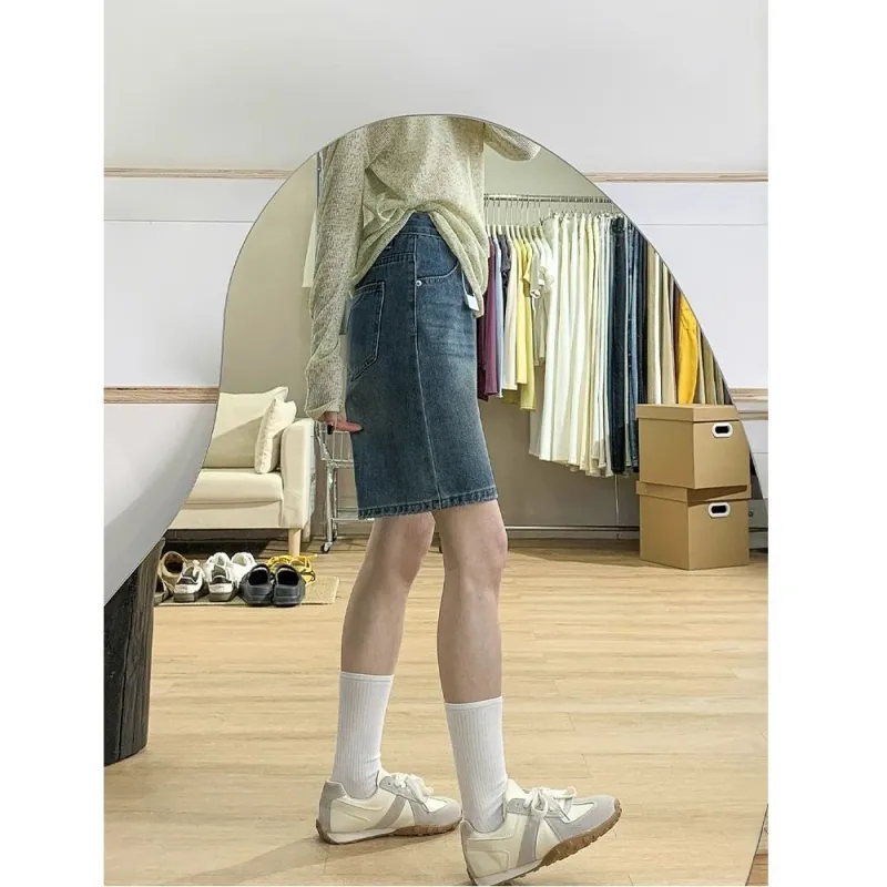 Honey Denim Shorts Women's Vintage Blue-2