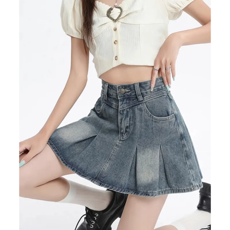 Honey Denim Short Skirts Women's-4