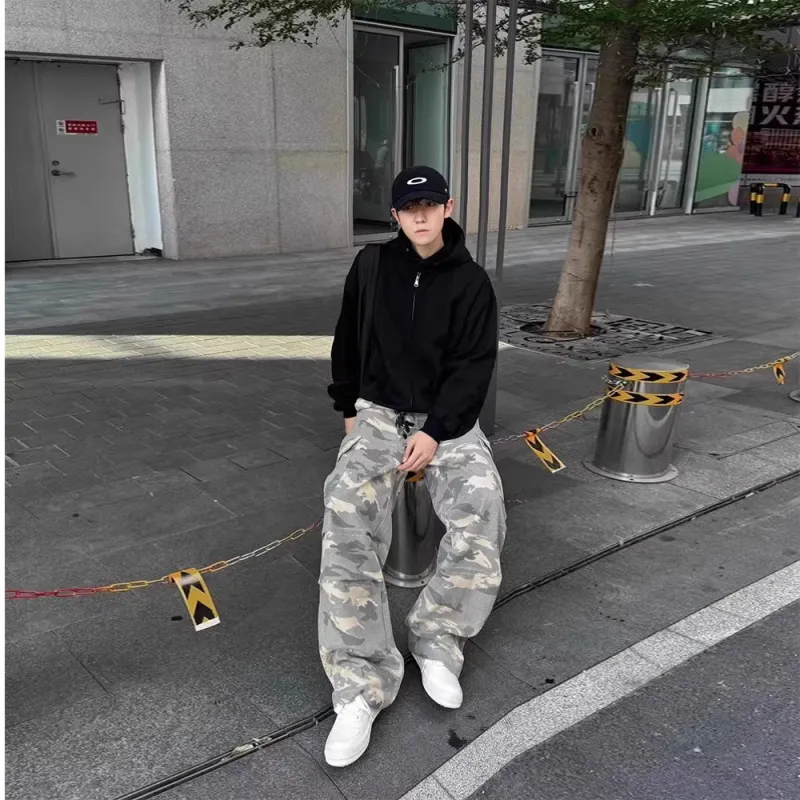 Honey Cargo Pants Unisex Camouflage-2