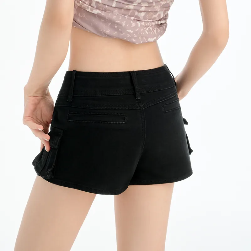 Honey Denim Shorts Women's Black-1