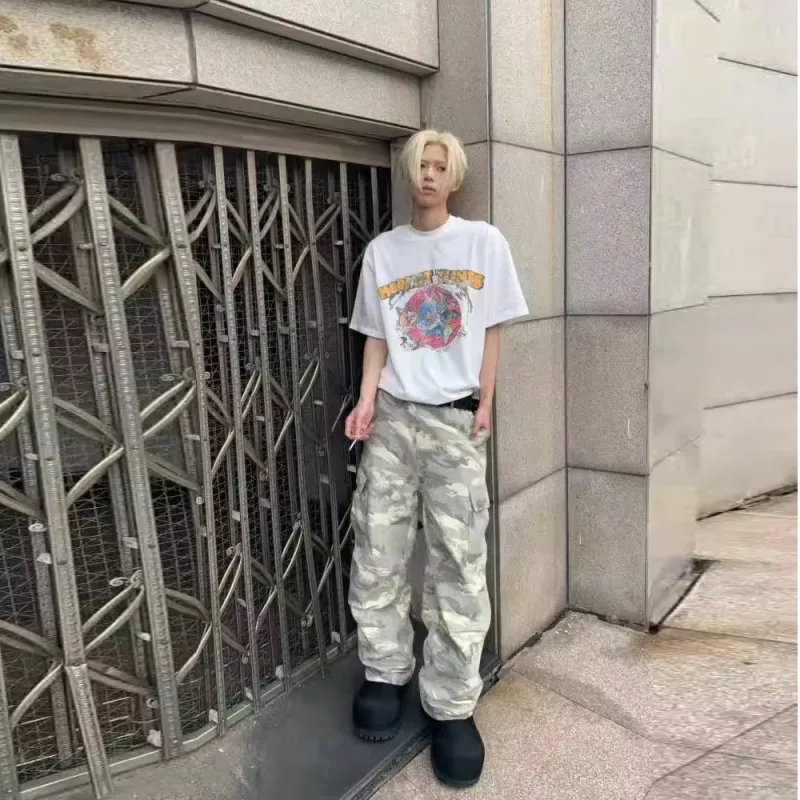 Honey Cargo Pants Unisex Camouflage-3