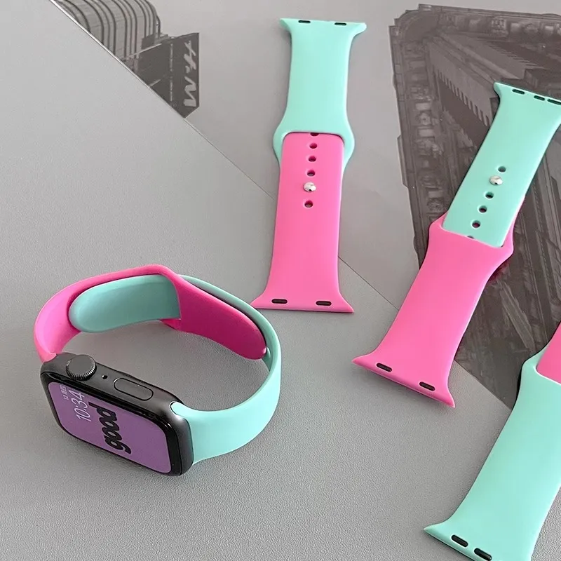 AOMN Watch Band Apple Compatibility Silicone Material-1