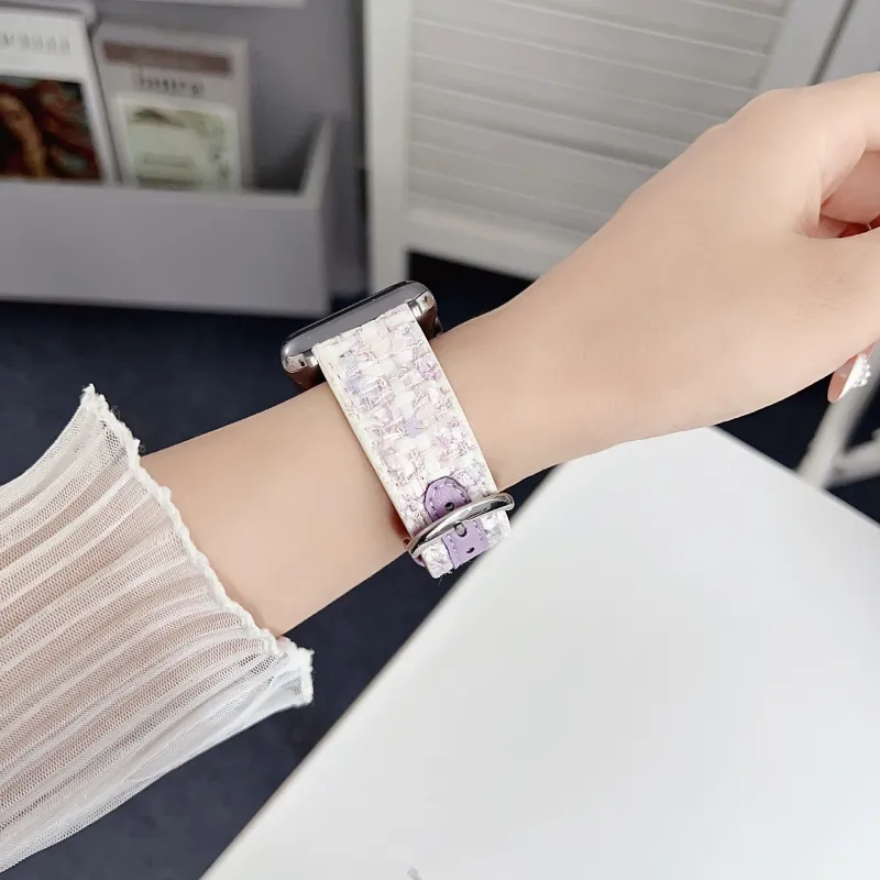AOMN Watch Band Apple Compatibility Plush Material-12