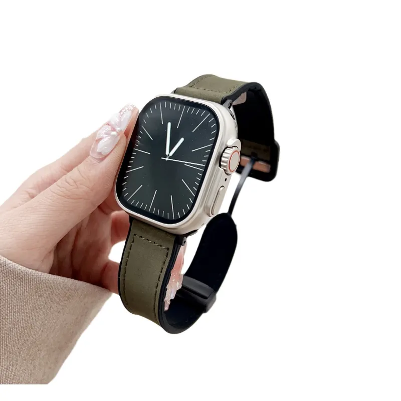 AOMN Apple Compatibility Watch Band Artificial Leather Material-1