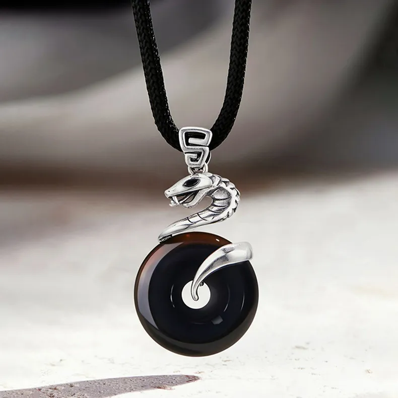 Red All Year Round Agate Necklaces Men's-1