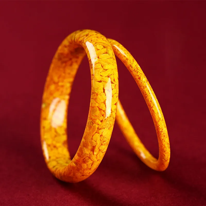 Red All Year Round Cinnabar Wide Face Bangle Women's-4