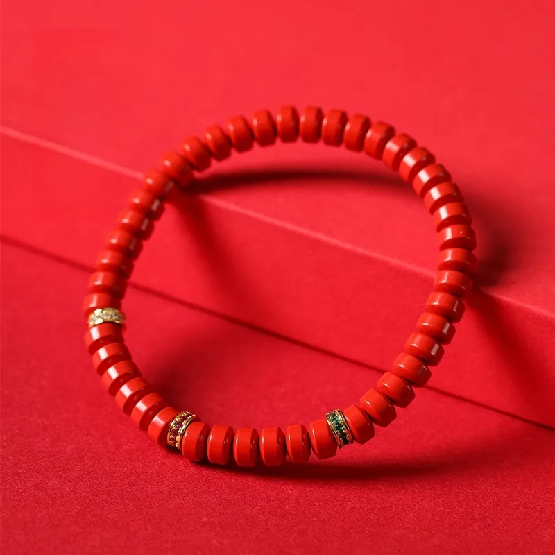 Red All Year Round Cinnabar Bracelets Unisex-3