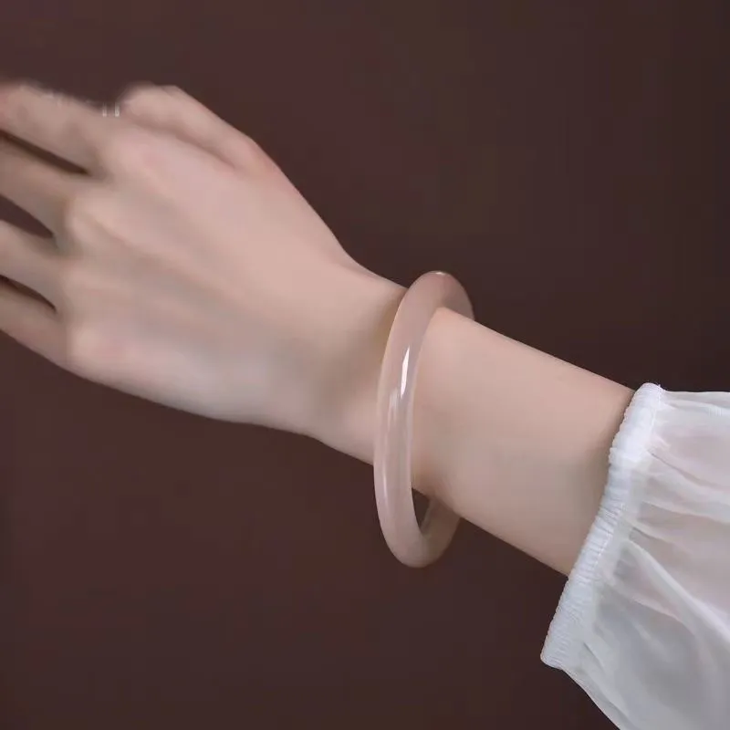 Red All Year Round Chalcedony Round Bangle Women's-4