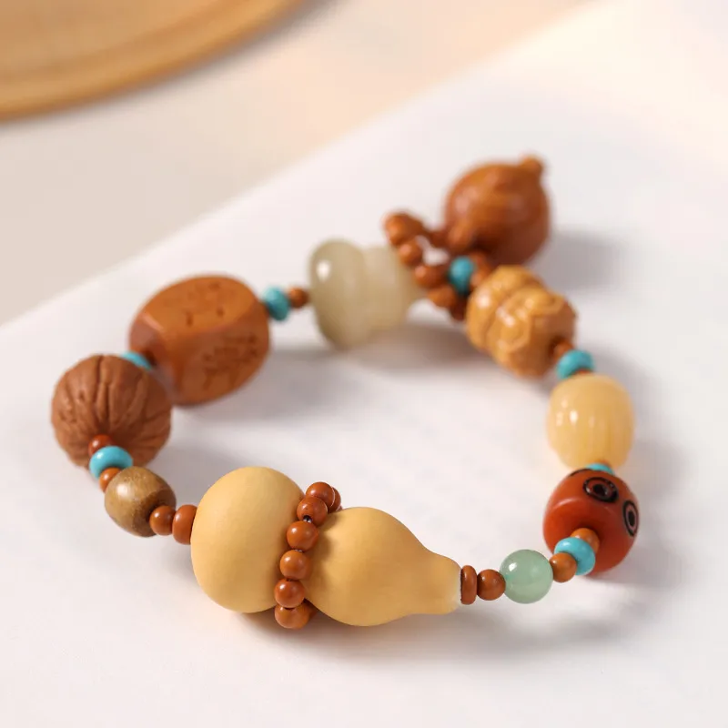 Red All Year Round Gourd Bracelets Women's-1