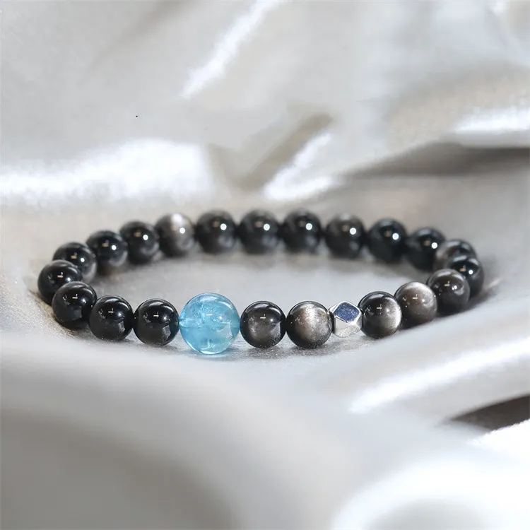 Red All Year Round Obsidian Bracelets Men's-1