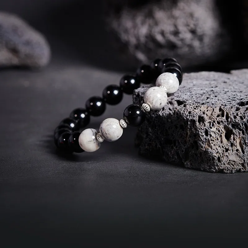 Red All Year Round Obsidian Bracelets Men's-2