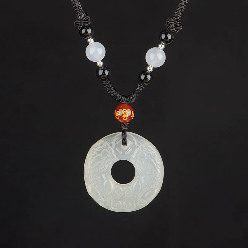 Red All Year Round Agate Jade Necklaces Unisex-4