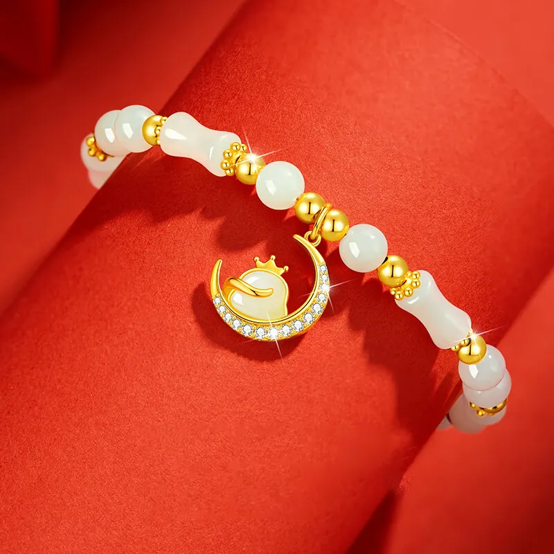 Red All Year Round Chalcedony Bracelets Women's-2