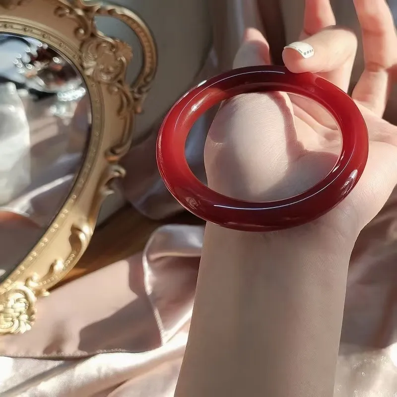 Red All Year Round Agate Bangles Women's-3