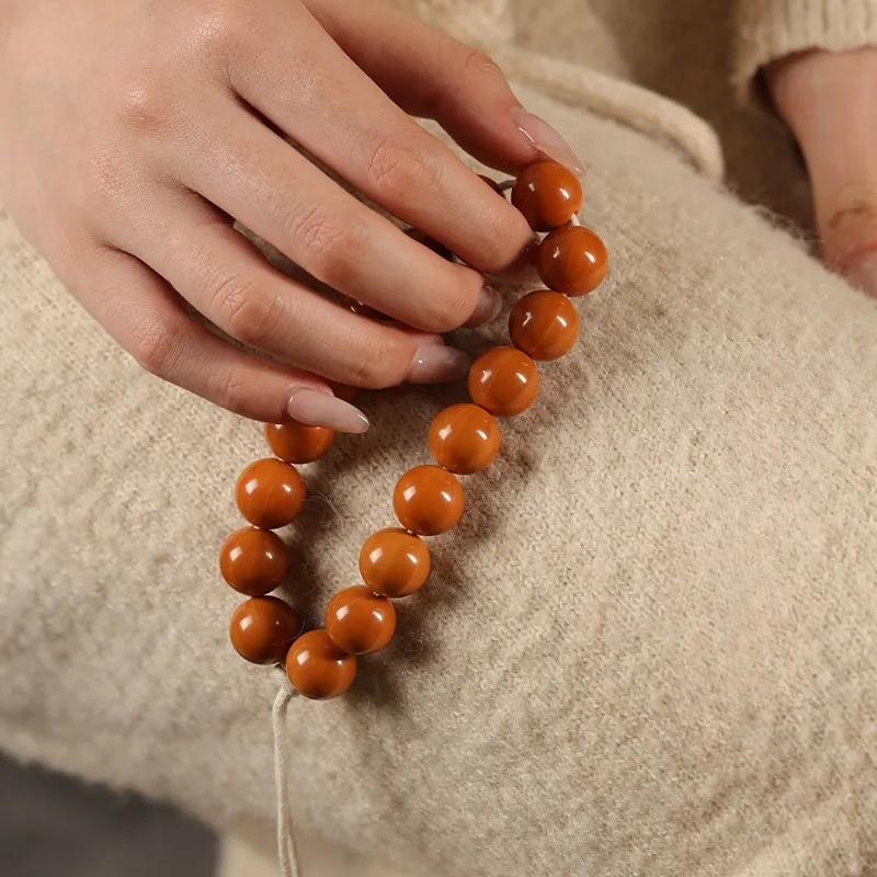 Red All Year Round Bodhi Seed Bracelets Unisex-1