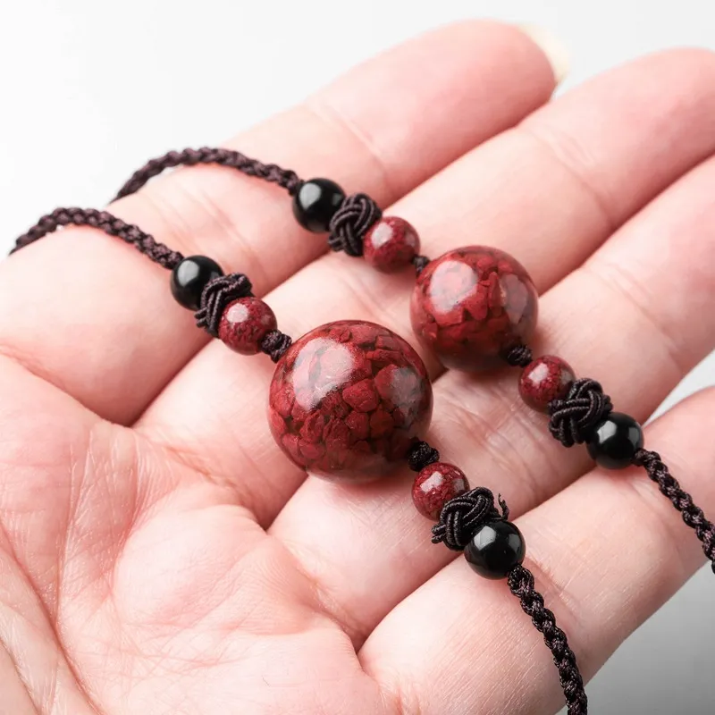 Red All Year Round Cinnabar Art Pendant Unisex-5