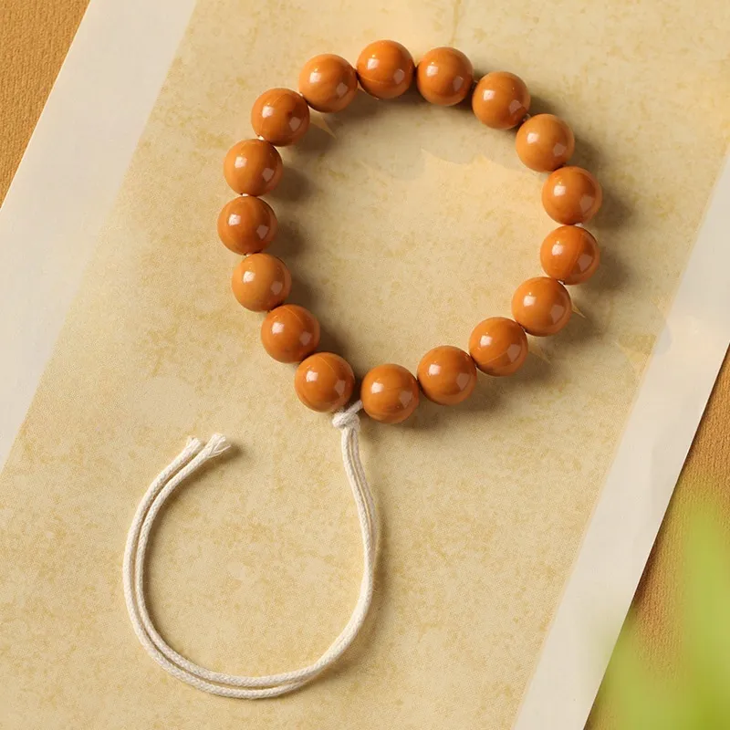 Red All Year Round Bodhi Seed Bracelets Unisex-2