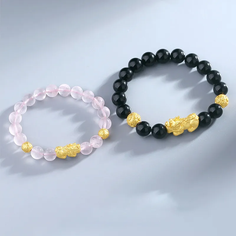 Red All Year Round Obsidian Jade Bracelets Unisex-3