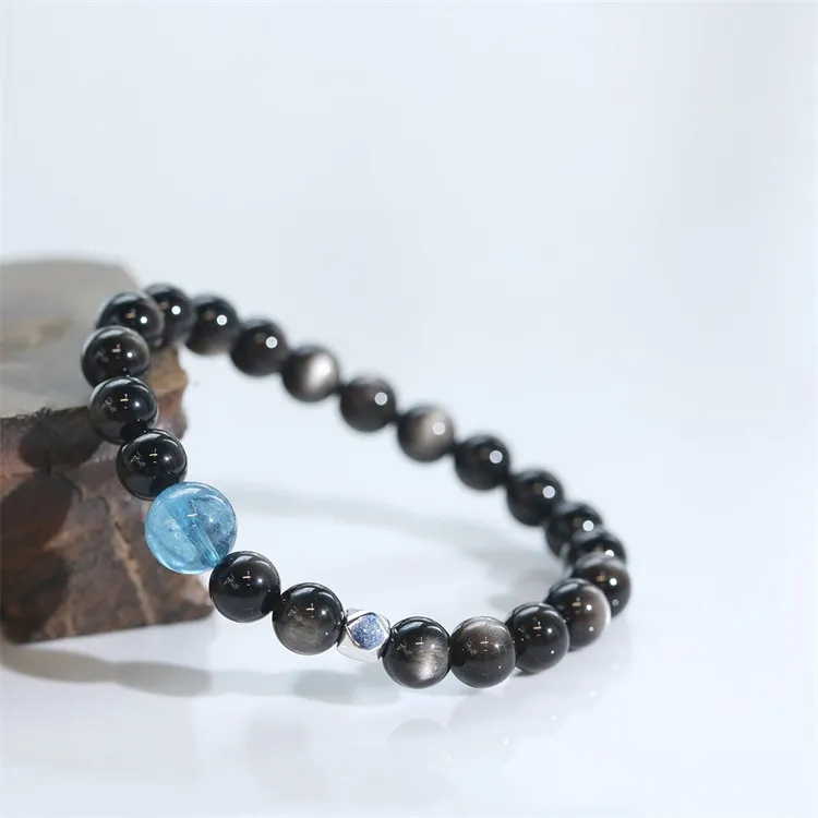 Red All Year Round Obsidian Bracelets Men's-2