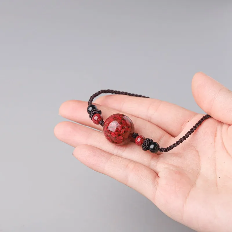 Red All Year Round Cinnabar Art Pendant Unisex-3