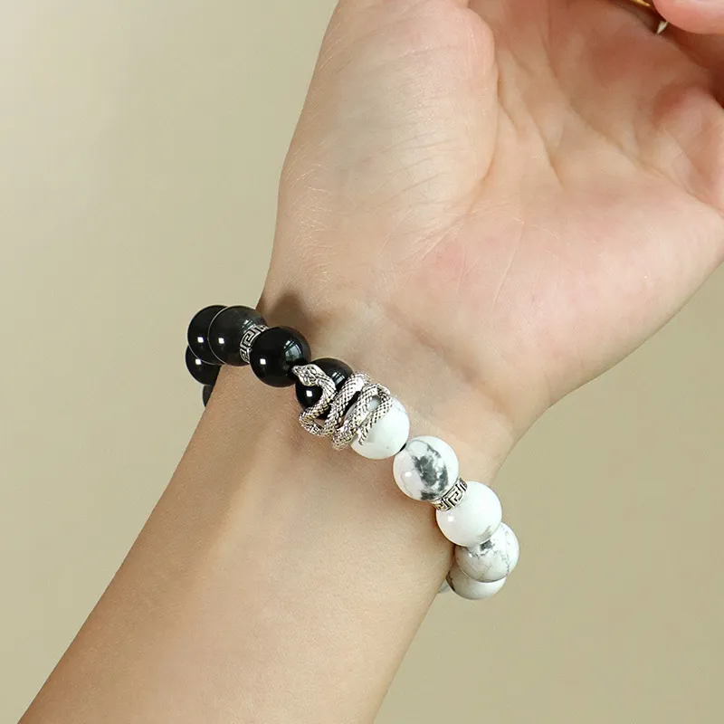 Red All Year Round Map Stone Bracelets Unisex-2