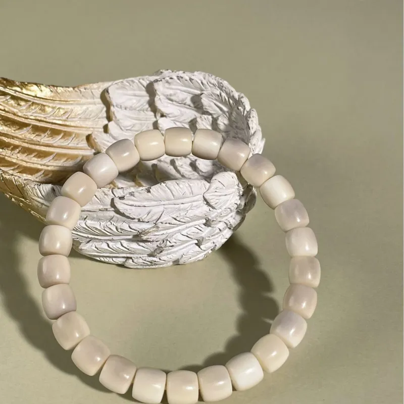 Red All Year Round White Jade Bodhi Bracelets Unisex-1