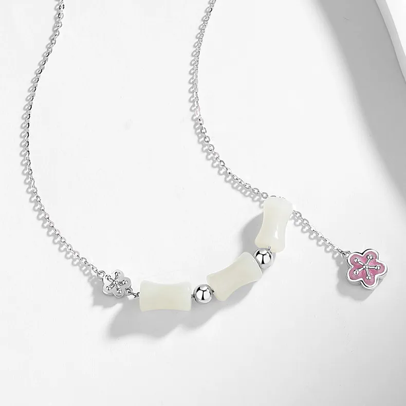 Red All Year Round Chalcedony Collarbone Chain Women's-2