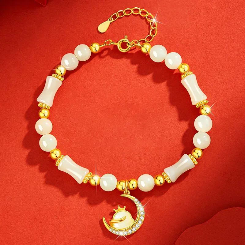Red All Year Round Chalcedony Bracelets Women's-3