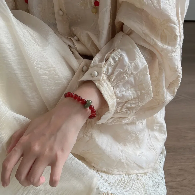 Red All Year Round Agate Bracelets Unisex-4
