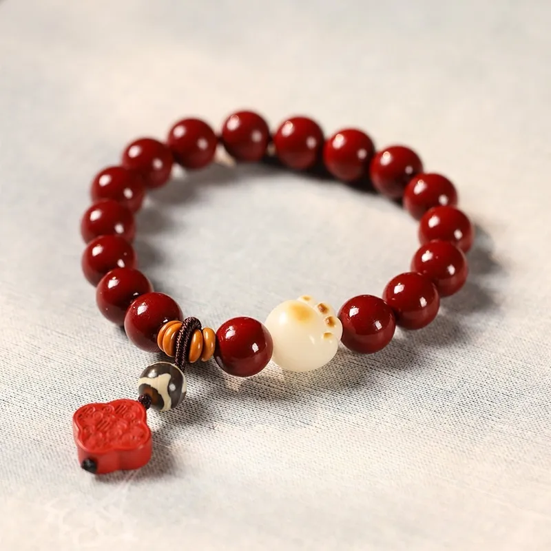 Red All Year Round Cinnabar Bracelets Unisex-3