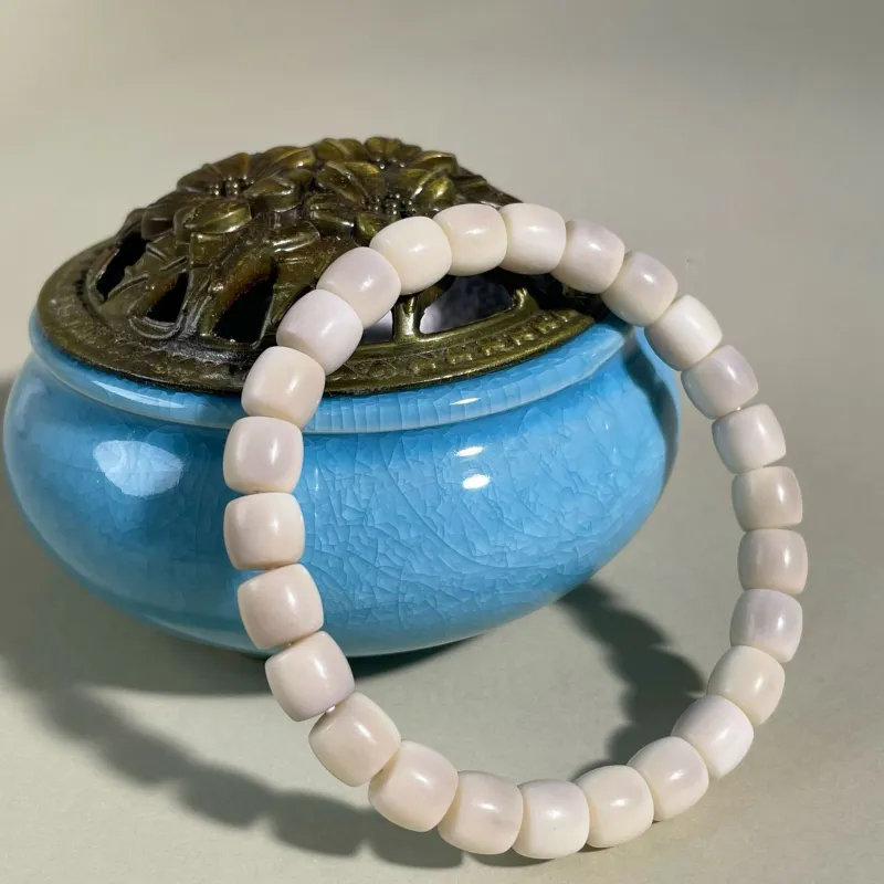 Red All Year Round White Jade Bodhi Bracelets Unisex-2