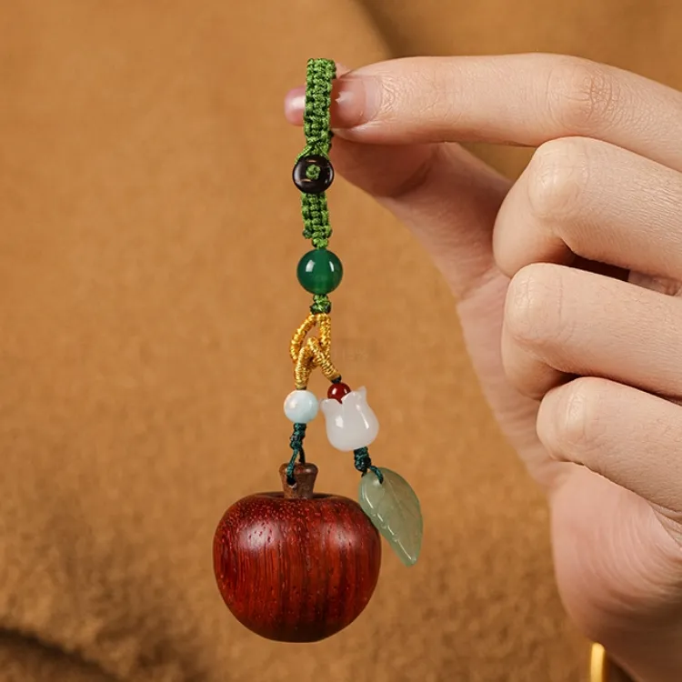 Red All Year Round Sandalwood Pendants Unisex-1