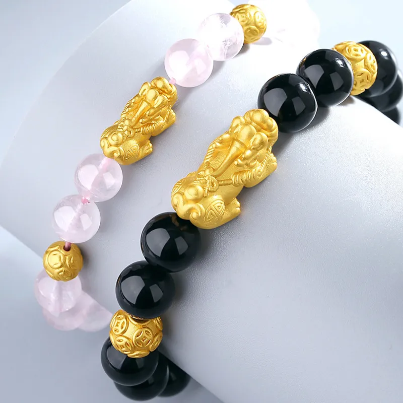 Red All Year Round Obsidian Jade Bracelets Unisex-15