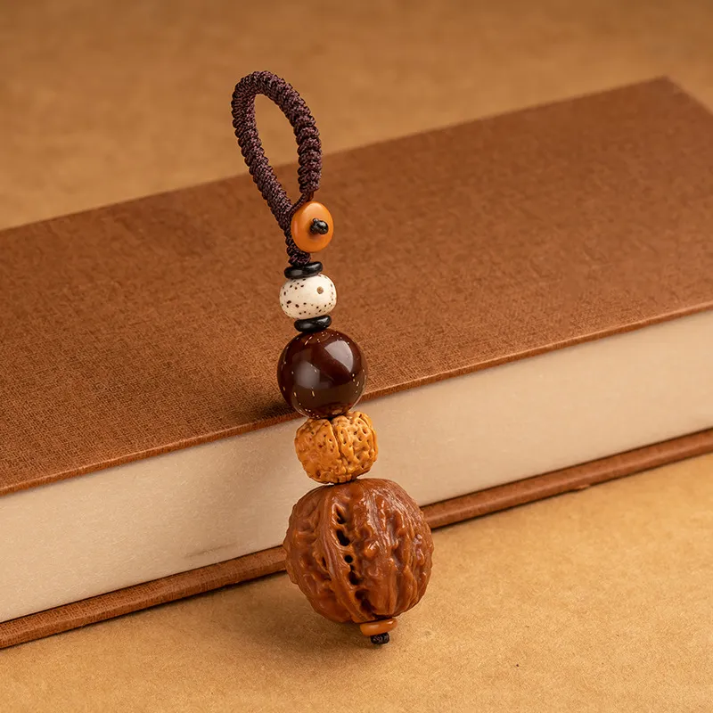 Red All Year Round Walnuts Keychains Unisex-1