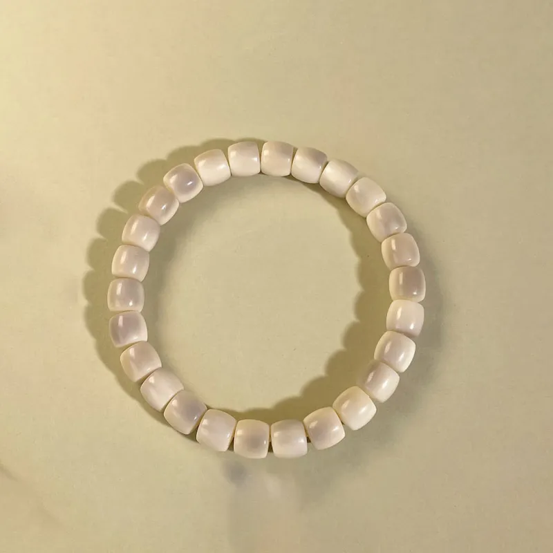 Red All Year Round White Jade Bodhi Bracelets Unisex-4