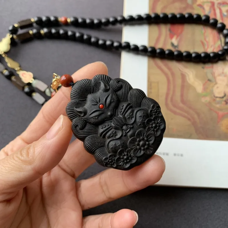 Red All Year Round Ebony Necklaces Unisex-3