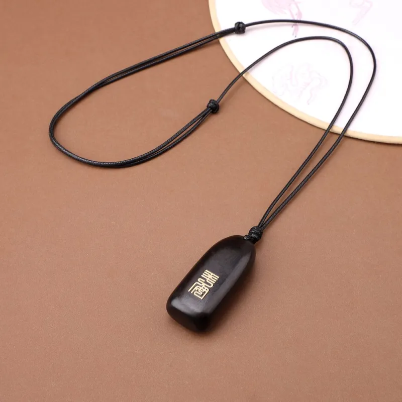 Red All Year Round Ebony Necklaces Men's-6
