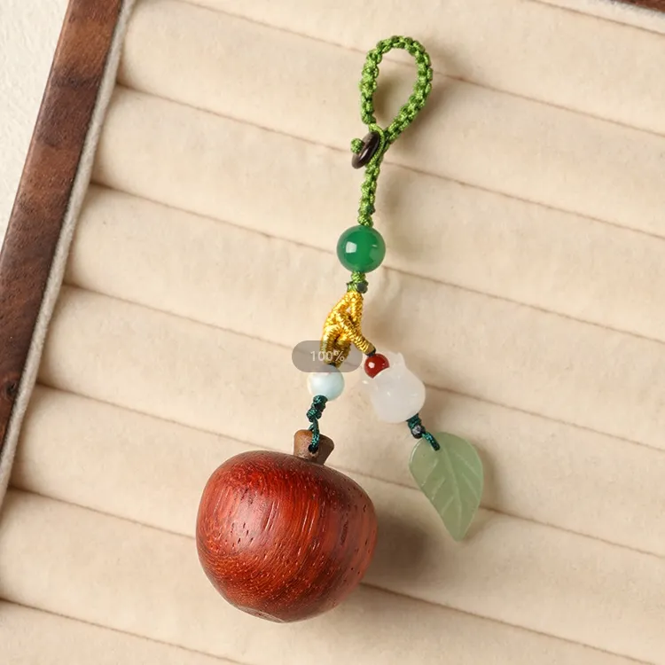 Red All Year Round Sandalwood Pendants Unisex-2