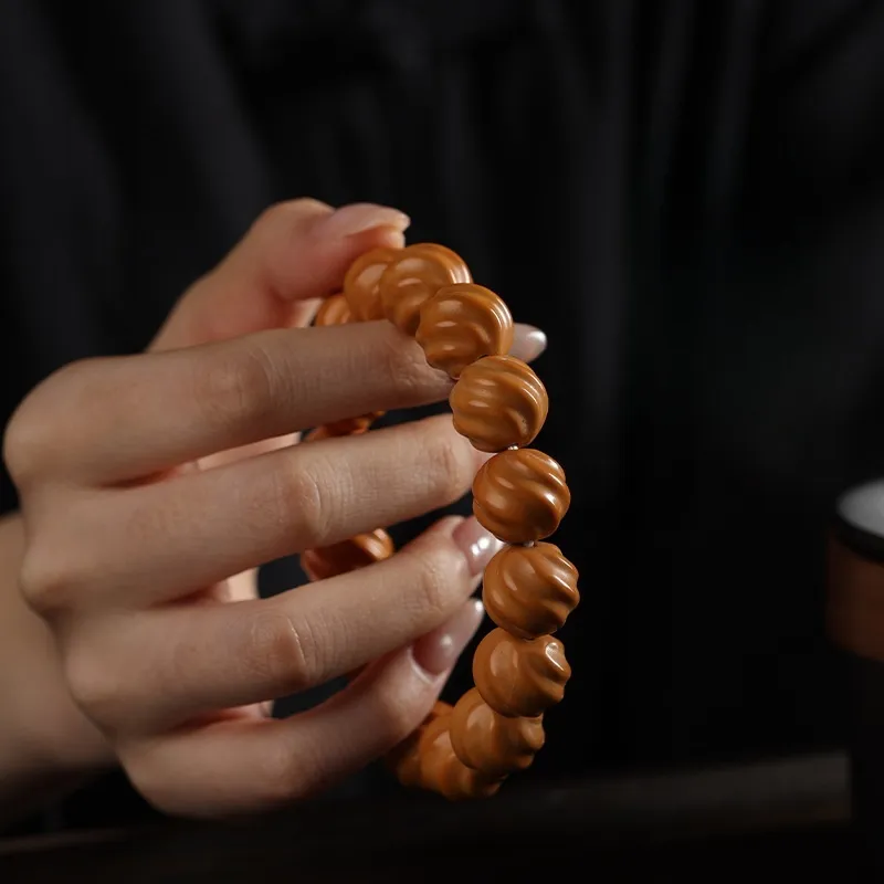 Red All Year Round Bodhi Seed Bracelets Unisex-1