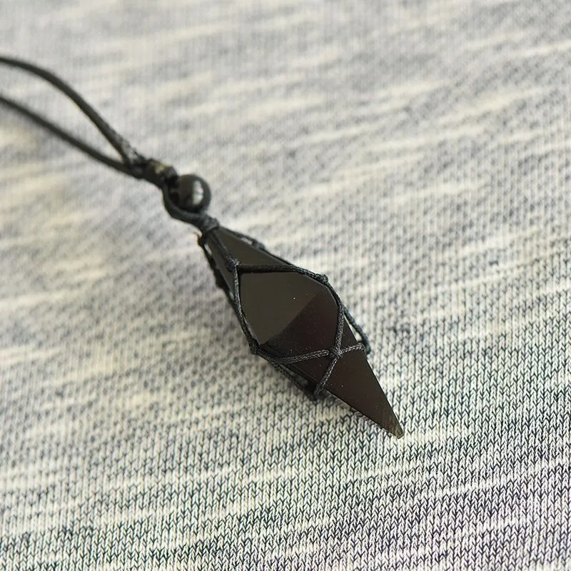 Red All Year Round Obsidian Pendants Men's-4