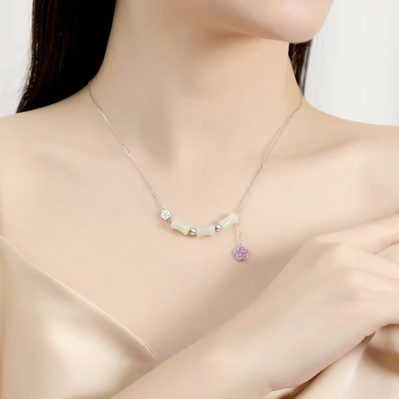 Red All Year Round Chalcedony Collarbone Chain Women's-3