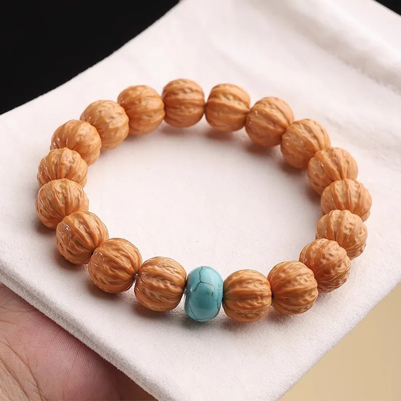 Red All Year Round Monkey Head Walnut Bracelets Unisex-2