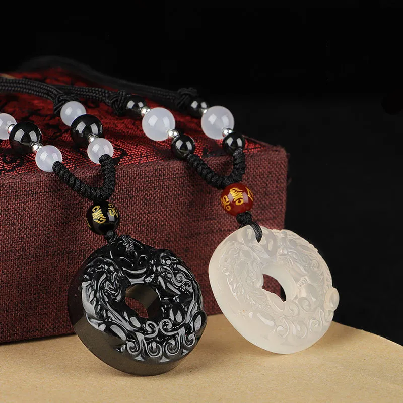 Red All Year Round Agate Jade Necklaces Unisex-6