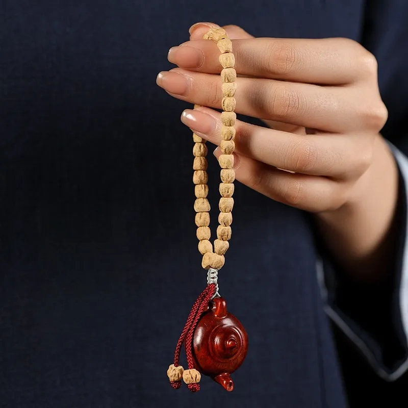 Red All Year Round Pterocarpus Pendants Unisex-1