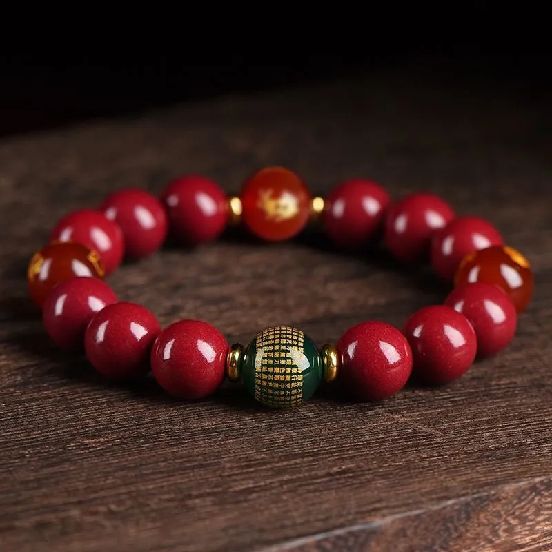 Red All Year Round Cinnabar Bracelets Unisex-3