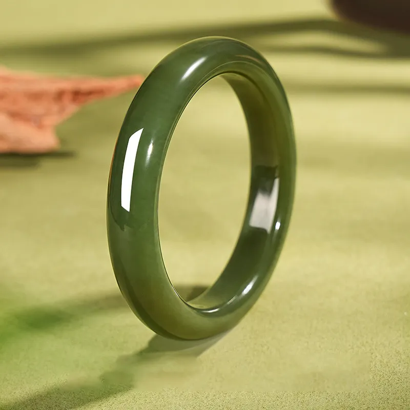 Red All Year Round Chalcedony Wide Face Bangle Women's-4