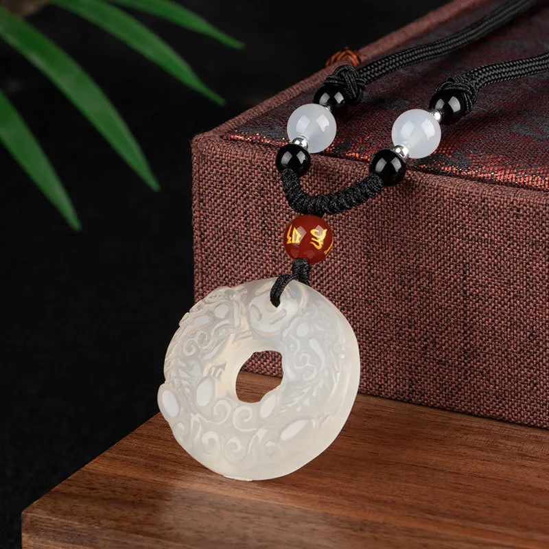 Red All Year Round Agate Jade Necklaces Unisex-2
