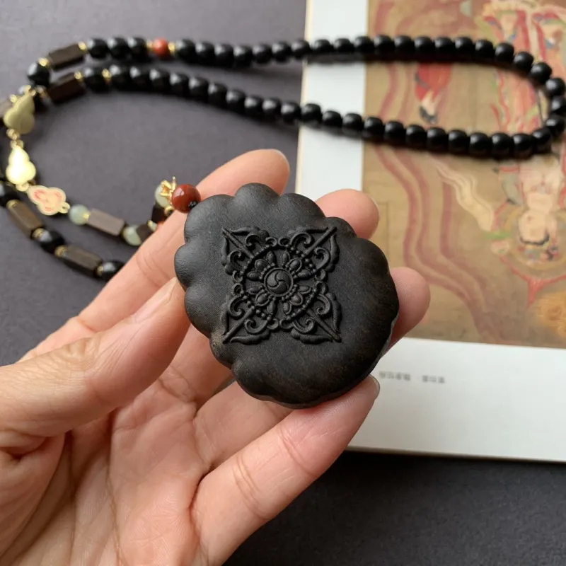 Red All Year Round Ebony Necklaces Unisex-1